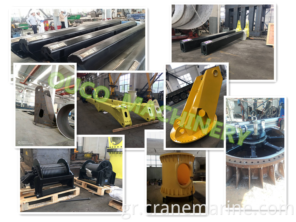 OCUO Marine Deck Ship Crane Knuckle Boom crane for sale